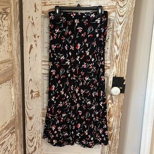 Madewell Midi Slip Skirt in Drifting Flowers